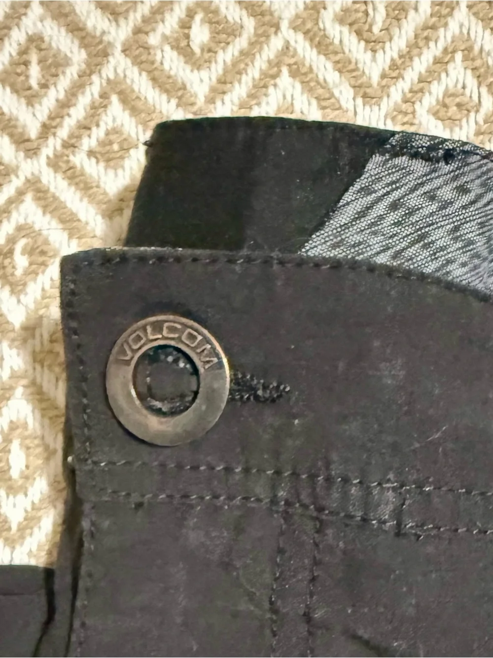 Volcom Men's Black Flat Front Shorts